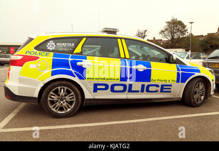 Norfolk Polizei, Auto, Fahrzeug, Gendarmerie, Polizei, Kräfte, Fahrzeuge, Autos, logo Stockfoto