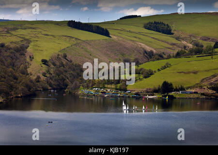 Wassersport auf clywedog Reservoir, Mid Wales, Großbritannien Stockfoto