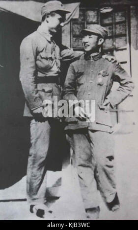 Hu Yaobang und Yang Yong Stockfoto