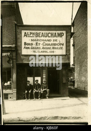 Alphonse Beauchamp marchand de Bois et charbon BNQ P748 S1 P2671 Stockfoto