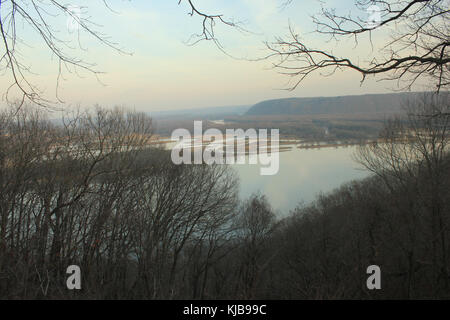 Gfp iowa Pikes Peak State Park Mississippi River Stockfoto