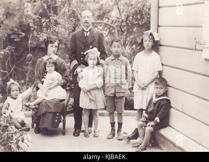 Felipe Wiegand und Familie c 1923 1924 Stockfoto