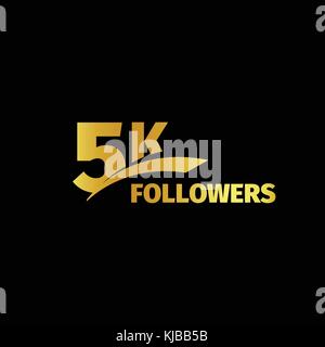 Stilvolle strengen Design , Zahl der Abonnenten in sozialen Netzwerken, dem Jahrestag vector Abbildung. meine Anhänger logo Sammlung. Große Vektor einrichten von Gold Zahlen und Buchstaben online Gemeinschaften Stock Vektor