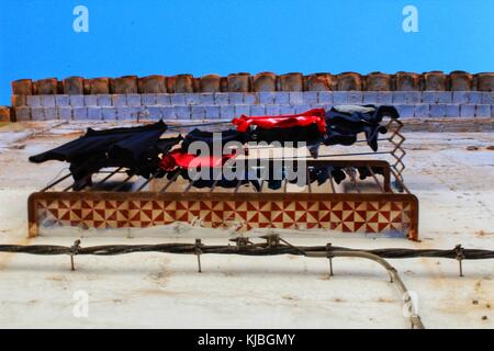 Fassade in einem alten Gebäude Stockfoto