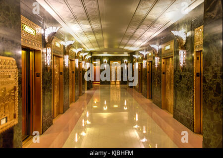 Chicago - September 7, 2015: Lobby von One North lasalle Gebäude in der Schleife. Stockfoto