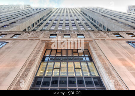 Chicago - September 7, 2015: One North lasalle Gebäude in der Schleife. Stockfoto