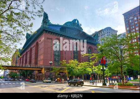 Chicago - September 6, 2015: Harold Washington Library Center Gebäude in der Innenstadt von Chicago. Stockfoto