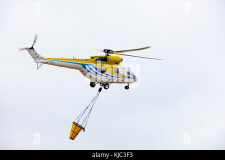 Hubschrauber, Cala Ratjada, Capdepera, Mallorca, Spanien Stockfoto