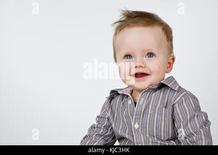 Porträt von Baby Boy Stockfoto