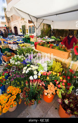 Markt in Santanyi, Mallorca, Spanien Stockfoto