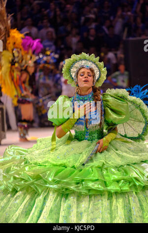 Darsteller auf der Boi Bumba Festival in Parintins, Amazonas, Brasilien Stockfoto