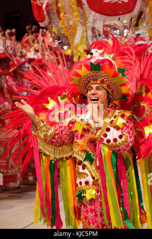 Darsteller auf der Boi Bumba Festival in Parintins, Amazonas, Brasilien Stockfoto