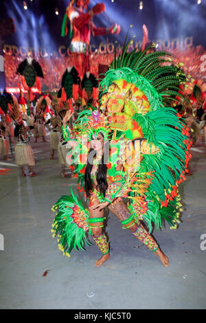 Darsteller auf der Boi Bumba Festival in Parintins, Amazonas, Brasilien Stockfoto