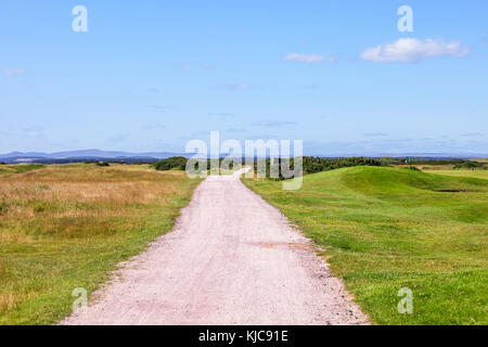 Weg durch den Golf Links auf der berühmten Golfplatz von St. Andrews in Schottland Stockfoto