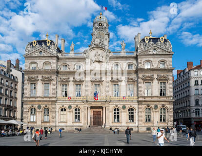 Hotel de Ville (Rathaus), Place des Terreaux, Presqu'Ile, Lyon, Auvergne-Rhone-Alpes, Frankreich Stockfoto