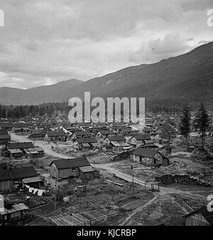 Japanisches Internierungslager in Britisch-Kolumbien Stockfoto