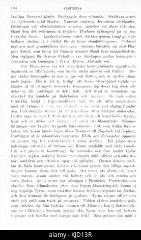 Dieses Bild bezieht sich auf „Illustrerad Verldshistoria“, eine schwedische illustrierte Weltgeschichte-Serie mit Band I, Platte 104, die historische Ereignisse oder Figuren darstellt. Stockfoto