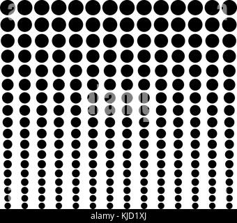 Dot line Halbtonmuster Design, gepunkteten Hintergrund Stock Vektor