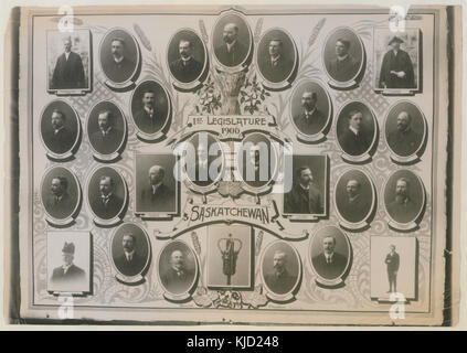 Ersten Legislaturperiode, 1906, Saskatchewan (HS 85 10 17190) Stockfoto