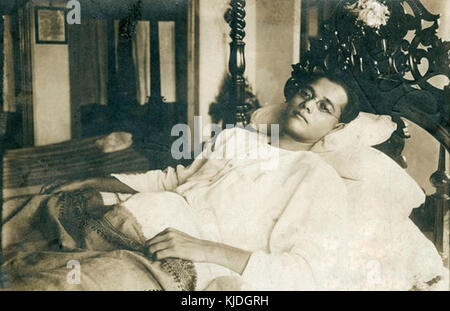 Subhas Bose in seiner Residenz in Kalkutta in den späten 1920er Jahren Stockfoto