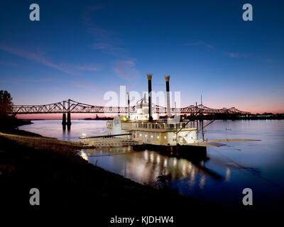 Casino Boot auf dem Mississippi, Natchez, Mississippi, von Carol M. Highsmith Stockfoto