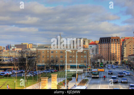 Gfp Wisconsin Madison Capital View von der Universität Ave Stockfoto