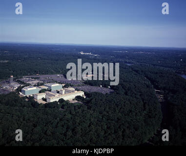 Luftaufnahme von CIA-Hauptquartier in Langley, Virginia 14359, v Stockfoto