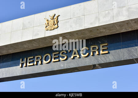 Heroes' Acre ist ein offizielles Denkmal der Republik Namibia Stockfoto