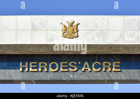 Heroes' Acre ist ein offizielles Denkmal der Republik Namibia Stockfoto