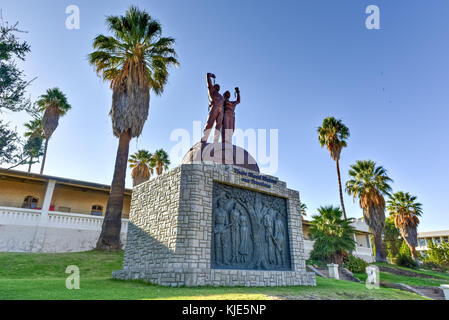 Der tintenpalast (deutsch für "Tinte Palace') ist der Sitz der beiden Kammern des namibischen Gesetzgebung, der National- und der Nationalversammlung. Stockfoto