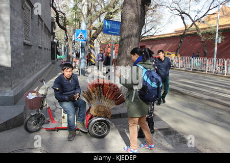 Street Hersteller in der Nähe der Verbotenen Stadt - Peking, China Stockfoto