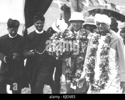 Bhaktisiddhanta und John Anderson (Gouverneur von Bengalen), Detail Stockfoto