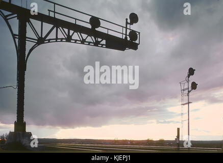 AT&SF am West Defiance, New York im Oktober 1985 (22354431782) Stockfoto