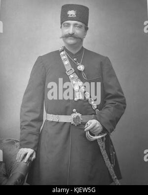 Naser al-Din Schah Pl 3 Stockfoto