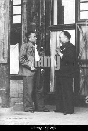 Zhu De und Luo Ronghuan in Zhongnanhai Stockfoto