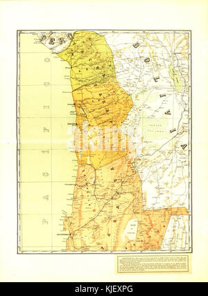 Eine Karte von Chile aus dem Jahr 1904, erstellt von Tornero. Diese detaillierte Karte zeigt die geografischen Grenzen, Provinzen und Städte Chiles während des frühen 20. Jahrhunderts. Stockfoto
