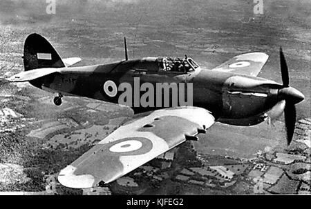 Ein Iranischer Hawker Hurricane fliegen Stockfoto
