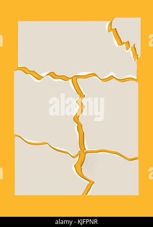 Zerrissenes Papier vektor Illustration Hintergrund. 10 eps Stock Vektor