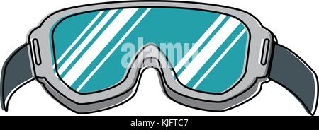 Ski-Googles isoliert Symbol Vektor-Illustration-design Stock Vektor