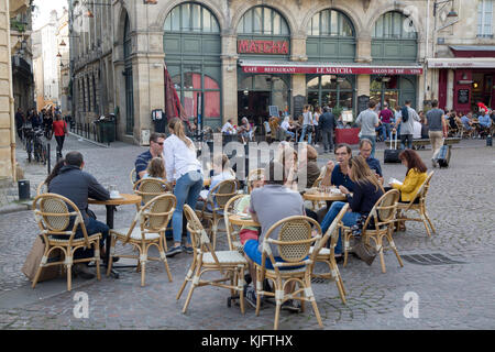 Matcha Cafe und Bar, place saint-pierre Square, Bordeaux, Frankreich Stockfoto