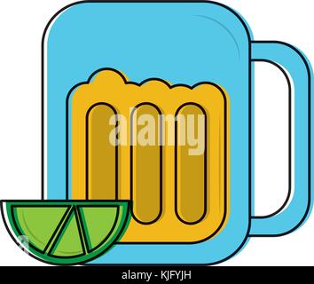 Bier im Glas icon image Stock Vektor