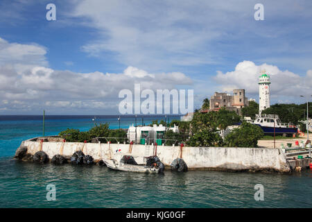 Marina, Leuchtturm, Puerto de Abrigo, San Miguel de Cozumel, Insel Cozumel, Quintana Roo, Mexiko, der Karibik, Nordamerika Stockfoto