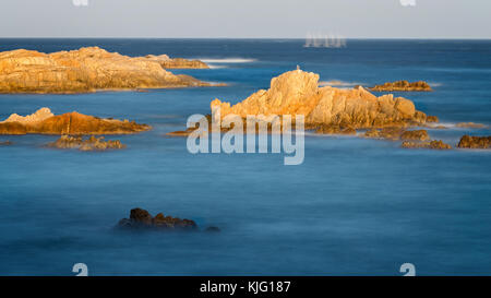 Schönes Detail an die spanische Küste an der Costa Brava, La Fosca Stockfoto