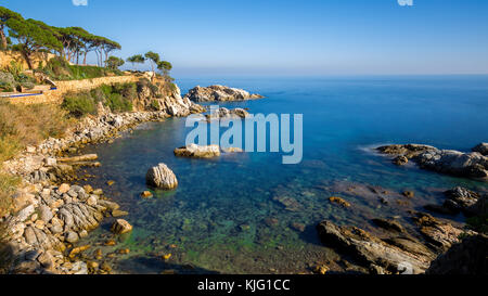 Schönes Detail an die spanische Küste Costa Brava, Platja de Aro Stockfoto