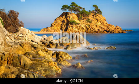 Schönes Detail an die spanische Küste Costa Brava, Platja de Aro Stockfoto