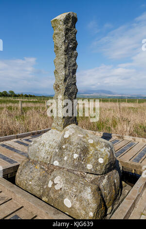 Die Website und Denkmal für die wigtown Märtyrer, die schottischen Covenanter, die von schottischen Episkopalen im Jahr 1685 durchgeführt wurden, Wigtown, Schottland, Großbritannien. Stockfoto