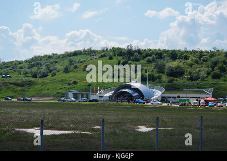 Werk Turda, Rumänien - 01.05.2015: Der Eingang zum Werk Turda Salzbergwerk Stockfoto