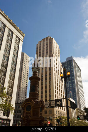 San Francisco, USA - 13 Aug 2013: Lotta Brunnen in der Innenstadt von San Francisco, an der Market Street, wo es mit dem kearny der Stadt älteste öffentliche Denkmal, Stockfoto