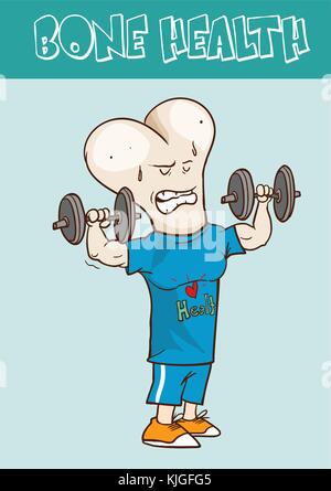 Starke Knochen Vector Illustration Design Stock Vektor