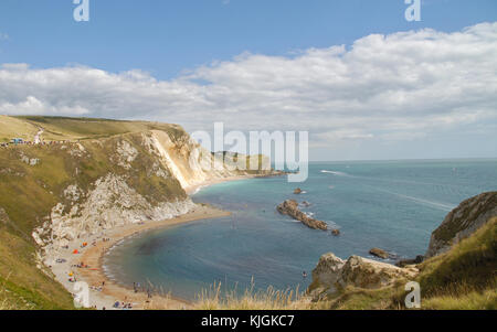 St. Oswalds Bay in West Lulworth, Vereinigtes Königreich Stockfoto
